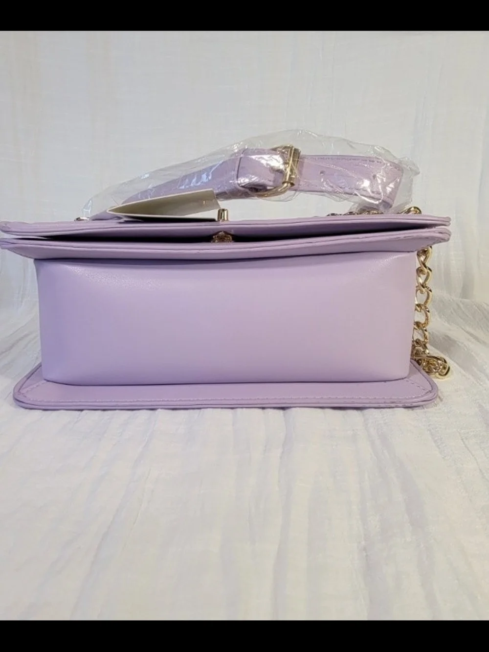 Valentino Orlandi Lavender Quilted Chain Crossbody Bag NWT